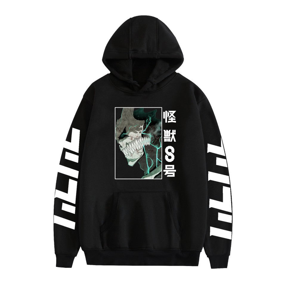 Kaiju No. 8 Anime Cartoon Print Fashion Loose Hoodie Men