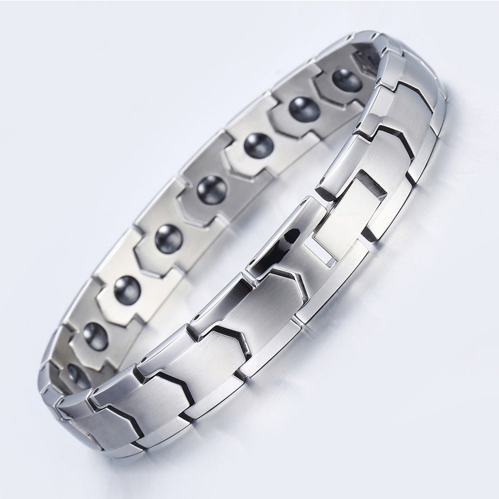 Stainless Steel Jewelry Bracelet Titanium Full Magnet Magnetic Health Energy Magnetic Therapy Bracelet for Men