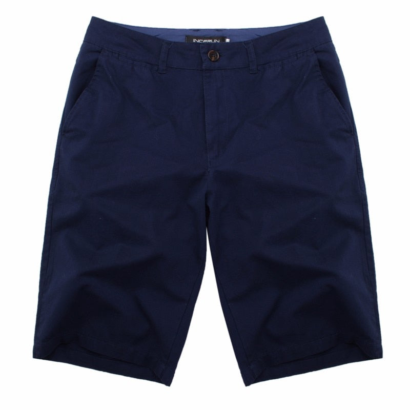 Fashion Casual Summer Shorts Men Cotton Knee Length chinos shorts Vintage Casual Men Shorts Fashion masculina Big Large Size