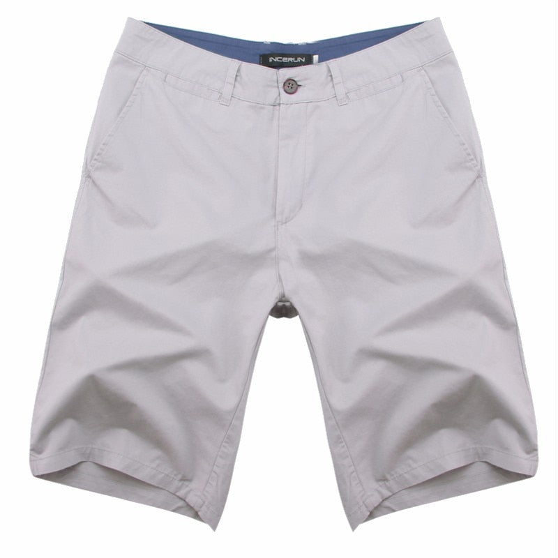 Fashion Casual Summer Shorts Men Cotton Knee Length chinos shorts Vintage Casual Men Shorts Fashion masculina Big Large Size