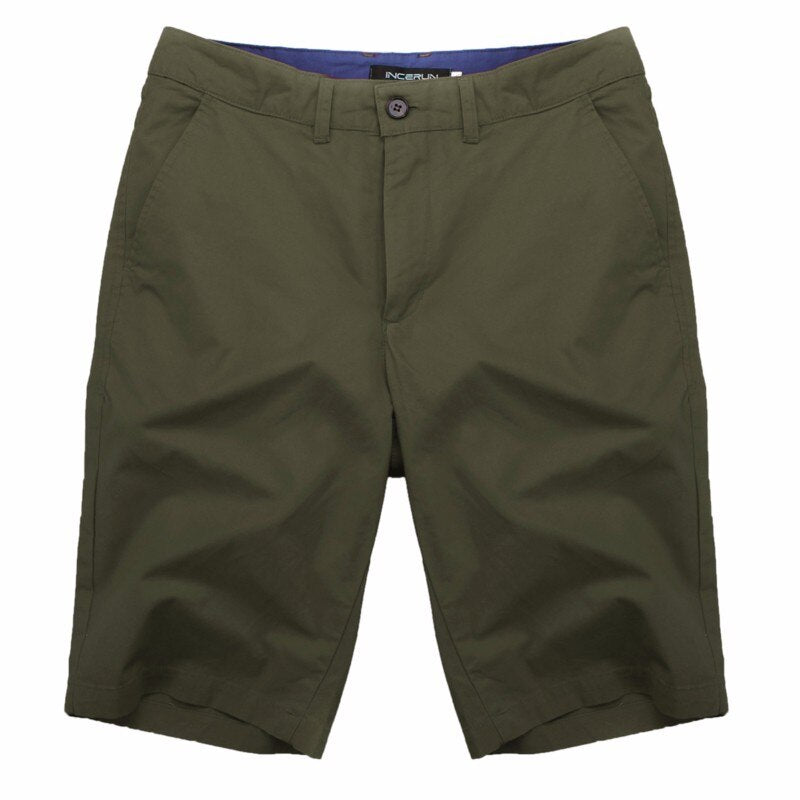Fashion Casual Summer Shorts Men Cotton Knee Length chinos shorts Vintage Casual Men Shorts Fashion masculina Big Large Size