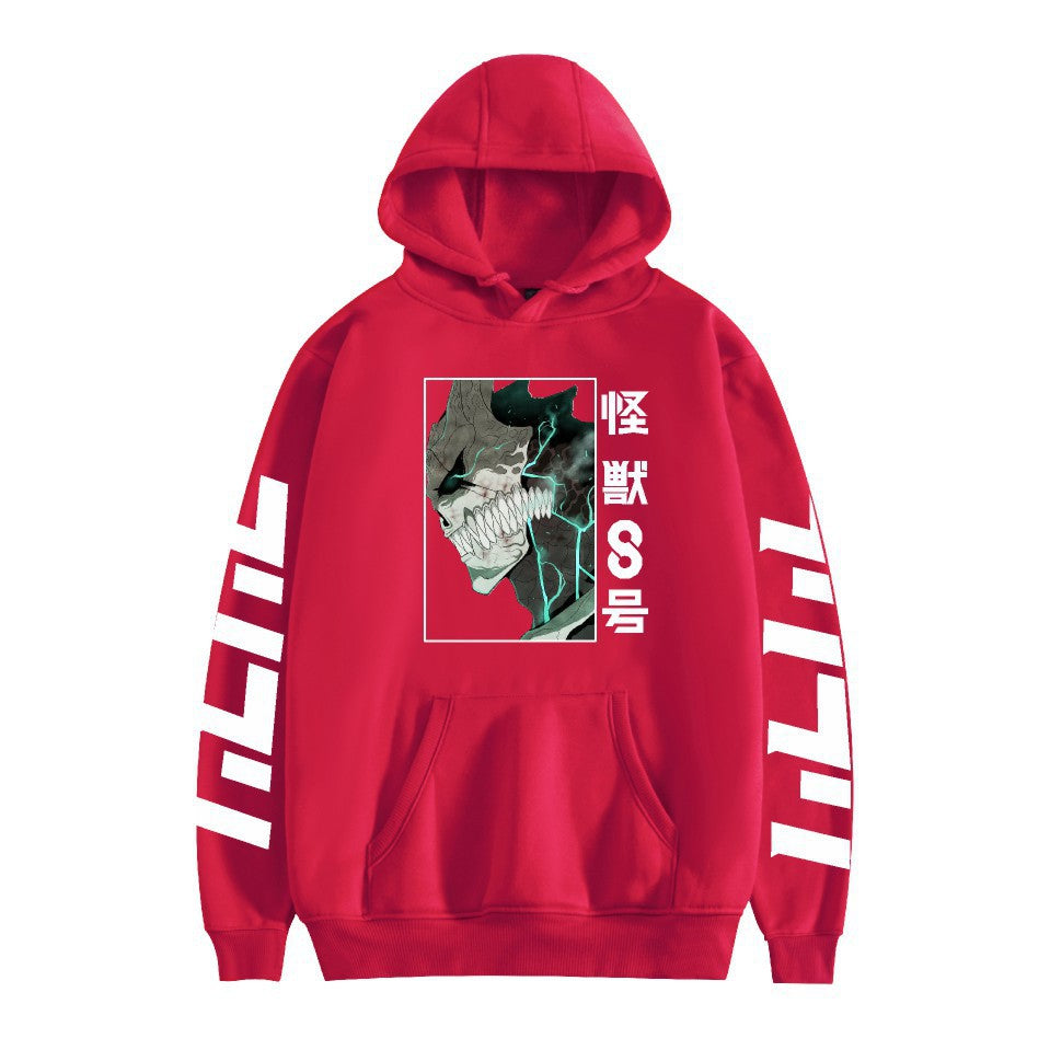 Kaiju No. 8 Anime Cartoon Print Fashion Loose Hoodie Men