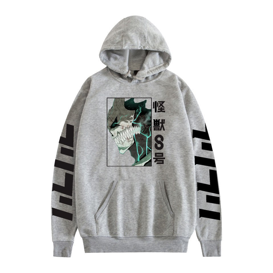 Kaiju No. 8 Anime Cartoon Print Fashion Loose Hoodie Men