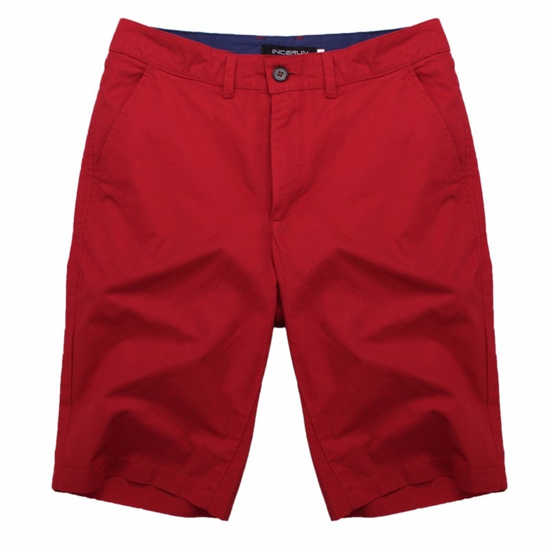 Fashion Casual Summer Shorts Men Cotton Knee Length chinos shorts Vintage Casual Men Shorts Fashion masculina Big Large Size
