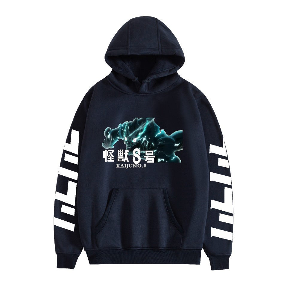 Kaiju No. 8 Anime Cartoon Print Fashion Loose Hoodie Men