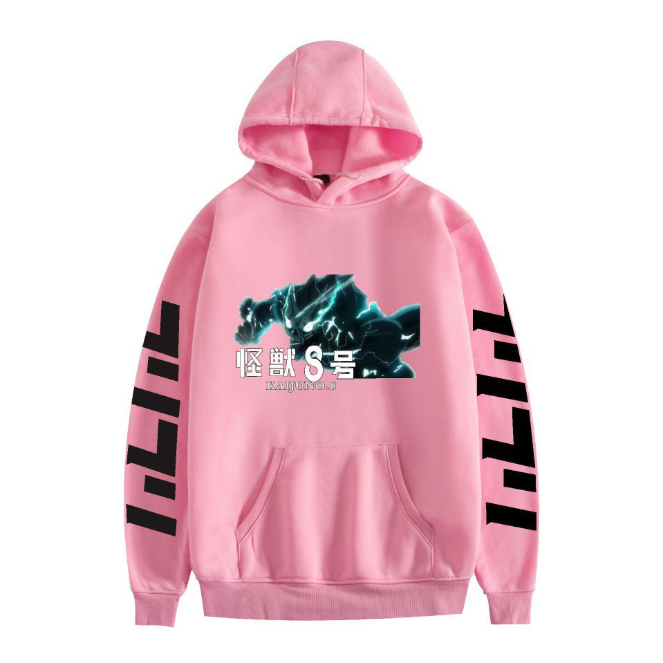 Kaiju No. 8 Anime Cartoon Print Fashion Loose Hoodie Men