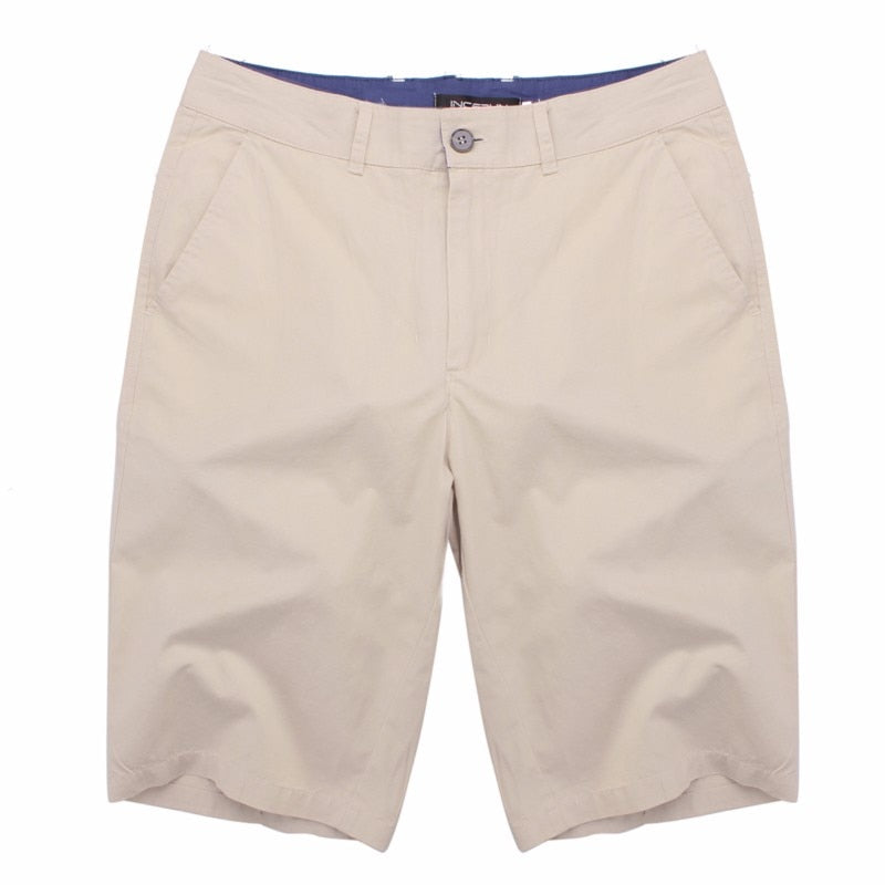 Fashion Casual Summer Shorts Men Cotton Knee Length chinos shorts Vintage Casual Men Shorts Fashion masculina Big Large Size