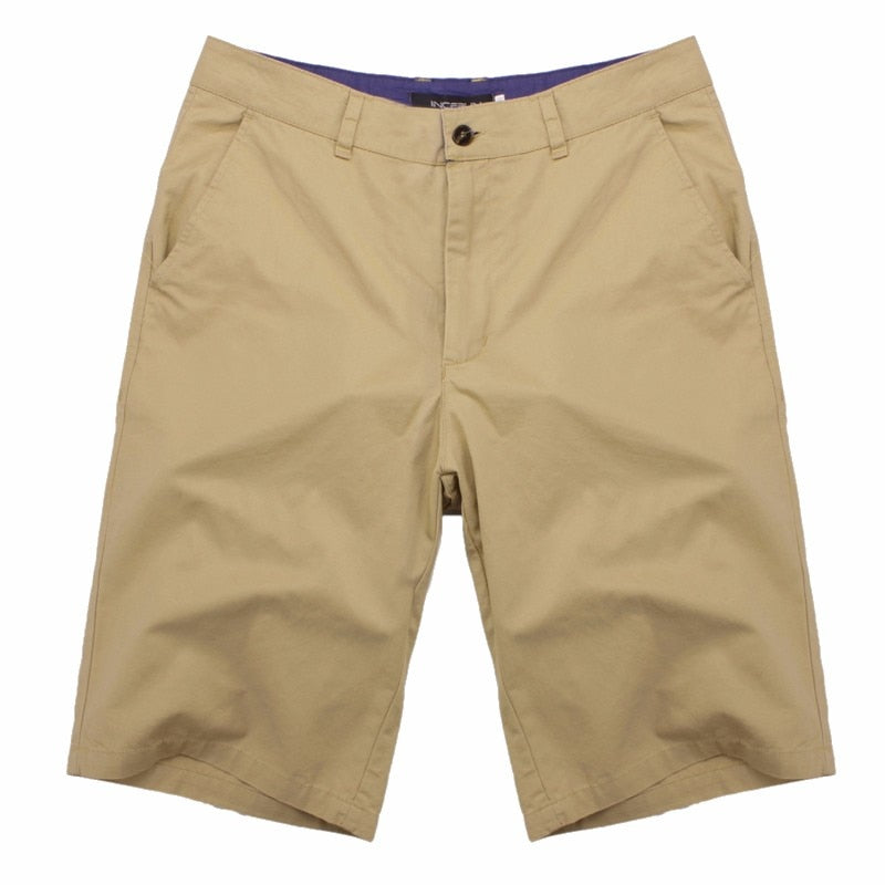 Fashion Casual Summer Shorts Men Cotton Knee Length chinos shorts Vintage Casual Men Shorts Fashion masculina Big Large Size